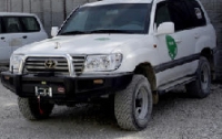 Upansret Toyata Landcruiser